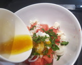 Foto del paso 2 de la receta: Bruschetta de sandía con queso feta y hierbabuena