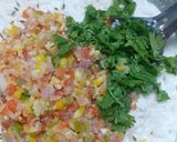 A picture of step 3 of Oats and vegetable pancakes.