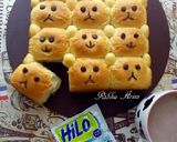 Foto langkah ke 9 dari resep Eggless Bear Bread (Roti beruang tanpa telur) lembut banget.