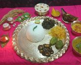 A picture of step 15 of Bengali Lunch Non-Veg Thali.