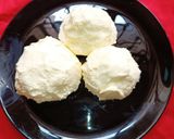 A picture of step 4 of White Butter/Makhan Mishri.