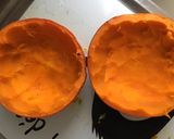 Une image de l'étape 4 de Potimarron d Halloween farcis poireaux et parmesan.