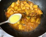 A picture of step 10 of Raw Banana Curry.