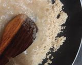 A picture of step 3 of Kesariya semolina halwa.