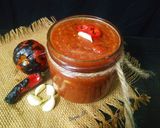 A picture of step 4 of Fire roasted Tomato & Fresh red chillies chutney.