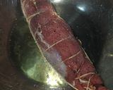 Foto del paso 4 de la receta: Solomillo de cerdo relleno en salsa de curry verde