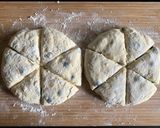 A picture of step 4 of Cream Cheese & Blueberry Scones.