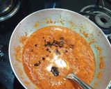 A picture of step 3 of Schezwan Chutney.