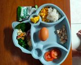 Foto langkah ke 2 dari resep MPASI 8+ "Bubur tim jagung bumbu gulai".
