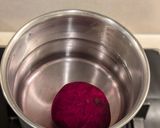 A picture of step 1 of Beetroot Rice.