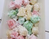 Foto langkah ke 8 dari resep Singkong Kukus Pelangi (cenil singkong/ongol2/sentiling ceria).
