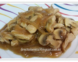 Foto del paso 5 de la receta: Pollo con champiñones en salsa de soja