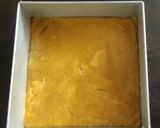 A picture of step 5 of Mango mysore pak.