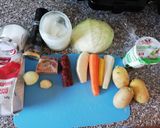 Kolbászos káposztaleves recept fázis 1 fotója