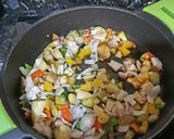 Foto del paso 1 de la receta Falso cuscus de coliflor con verduras, sepia y aroma de albahaca