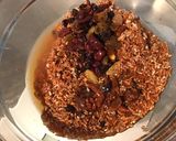 Une image de l'étape 4 de Dôme de riz rouge aux baies, raisins et jus de prunes.