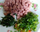 Foto del paso 1 de la receta: Gallo de picadillo de plátano con salchichón (carbonada)