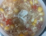 A picture of step 2 of Chicken corn soup 🍲.