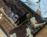 Une image de l'étape 10 de 🍫Cake marbré chocolat vanille (texture moelleuse).