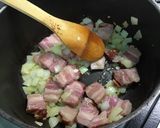 Une image de l'étape 12 de Soupe anti gaspi au chou, poireaux, navets, pommes de terre, tomate au lard.