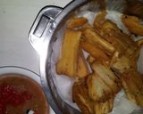 A picture of step 1 of Fried Cassava.