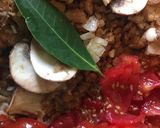 A picture of step 2 of Mushroom Spaghetti Bolognese.