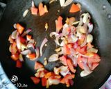 A picture of step 2 of Matar paneer.