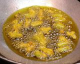 A picture of step 4 of Colocasia Stem Fritters /Arbi Ke Danthal ke Pakode.