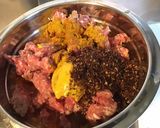 Une image de l'étape 4 de Farce au porc,tomates,moutarde aux épices et curry (pour légumes farcis).
