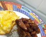Foto langkah ke 4 dari resep Nasi Bakso Masak Kecap.