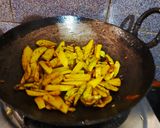 A picture of step 2 of Pointgurd fry (bhujiya parwal).