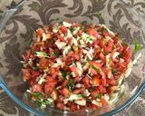 A picture of step 6 of Watermelon Salad.
