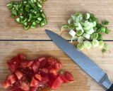 A picture of step 2 of Omelette Masala.