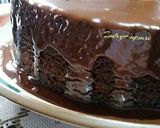 Foto langkah ke 5 dari resep Cake Coklat Kukus Siram Ganache.