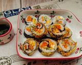 Hình bước làm 9 của món Sushi chiên giòn