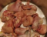 A picture of step 1 of Chicken dum biryani.