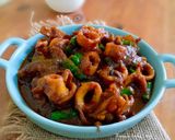 Foto langkah ke 5 dari resep Cumi Pedas Manis.