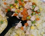 Gambar langkah 3 resipi Nasi Goreng Mentega.