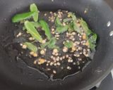 A picture of step 3 of Brahmi  leaves and egg subji.