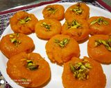 A picture of step 4 of Mango Pedha.