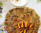 A picture of step 4 of Masala Bajre ki Roti/paratha yummy.