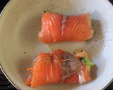 Foto del paso 4 de la receta: Salmón relleno de vegetales a la naranja