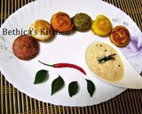 A picture of step 5 of Multi Coloured Kuzhi Paniyaram.