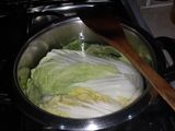 Cabbage and soybean soup (Baechu doenjang Guk)
