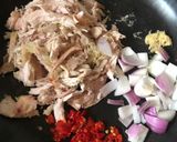 A picture of step 3 of Chicken X beef shawarma.