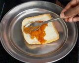 A picture of step 3 of Bread masala toast.