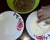 A picture of step 2 of Banana flower(mocha)kofta curry.