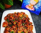 A picture of step 3 of Orange glazed sesame chicken.