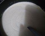 A picture of step 2 of Kesari custard ladoo.