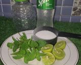 A picture of step 1 of LEMON soda drink 😍.
